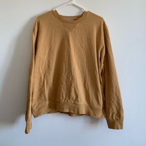Cotton COS yellow pullover sweatshirt